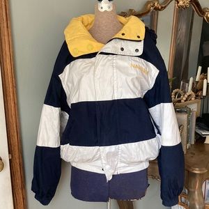 NAUTICA Vintage reversible 100% cotton sailing winter coat